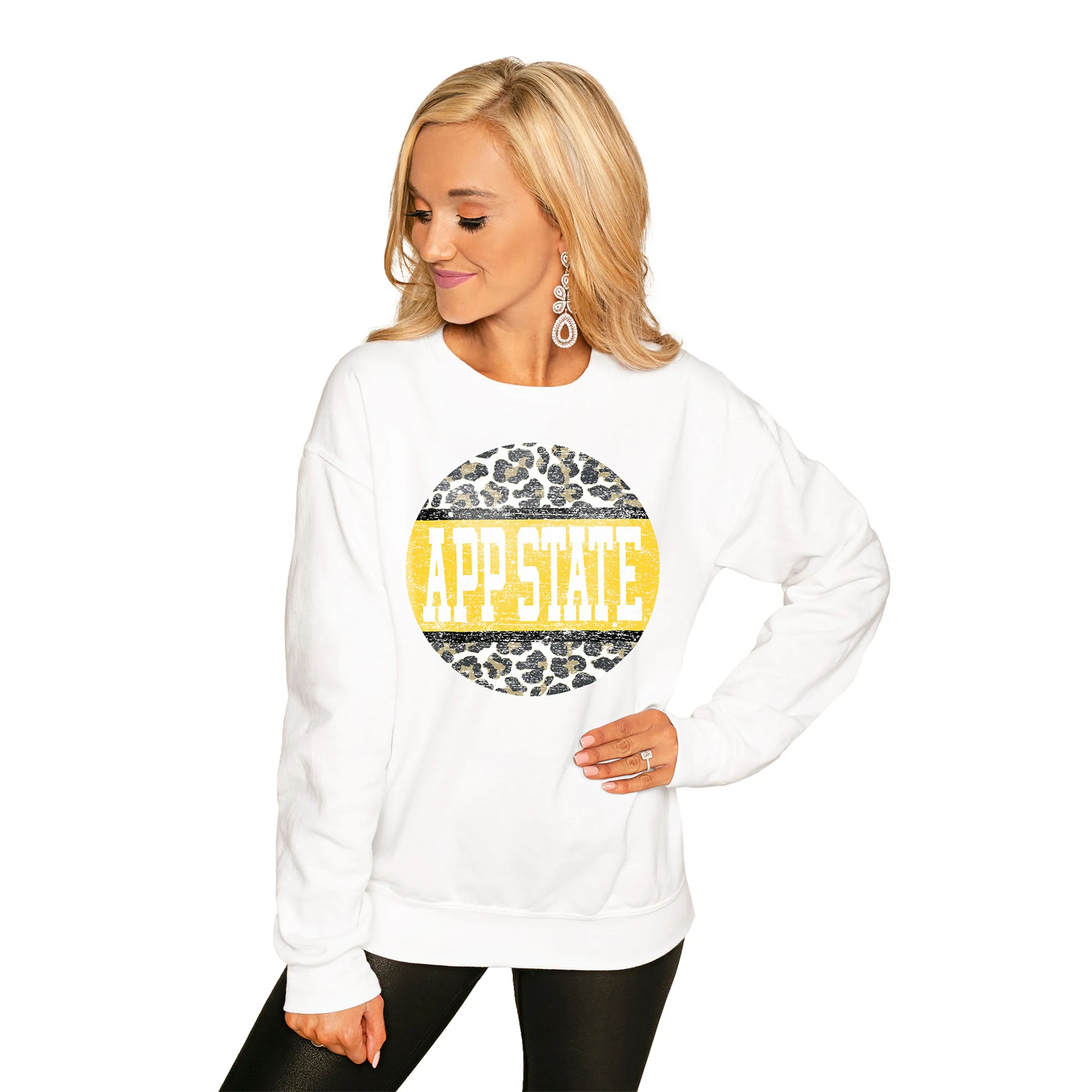 APPALACHIAN STATE "SCOOP & SCORE" PERFECT COZY CREW SWEATSHIRT