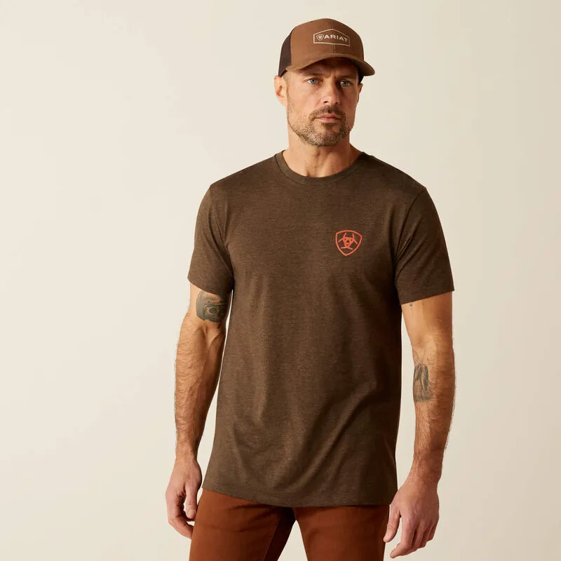 Ariat Men's Modern Mesa Graphic T-Shirt in Brown Heather