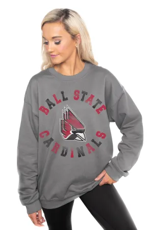 BALL STATE CARDINALS"THIS TIME AROUND" PERFECT CREW SWEATSHIRT