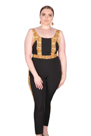 Black Sport African Jumpsuit