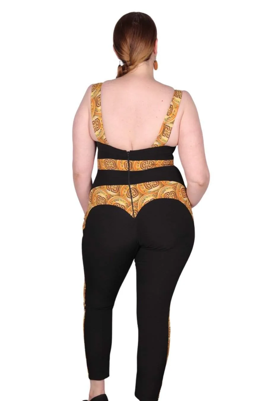 Black Sport African Jumpsuit