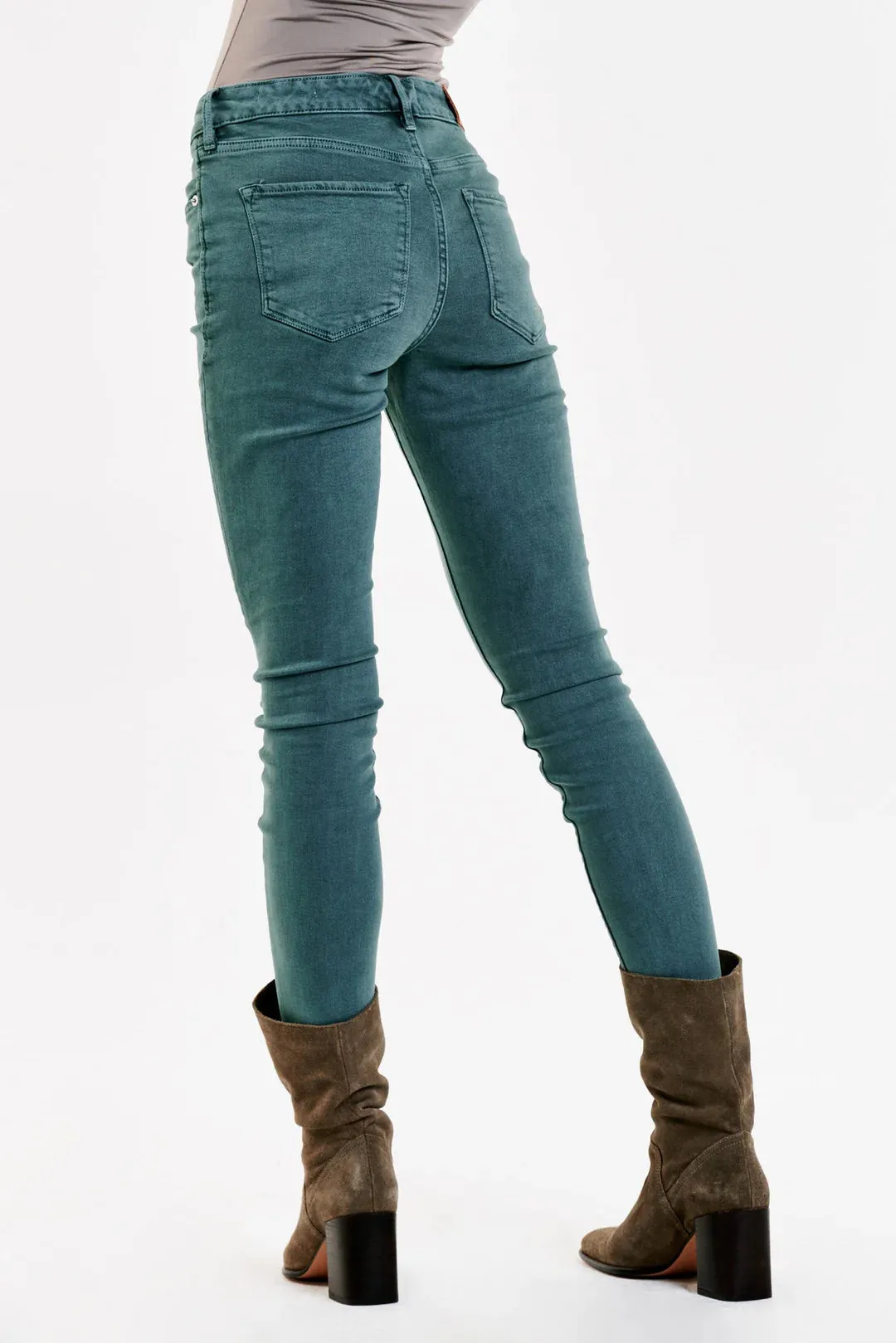 Dear John Gisele Seafoam Haze High Rise Ankle Skinny Jeans