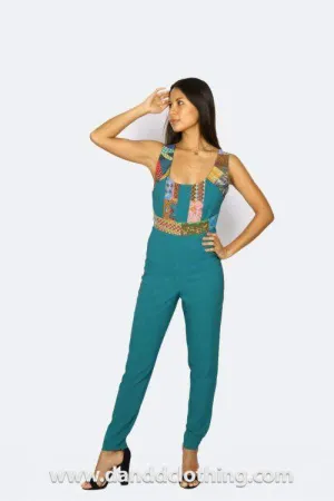 Green Sport Jumpsuit for Women