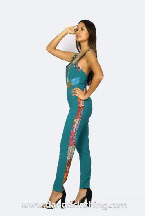 Green Sport Jumpsuit for Women
