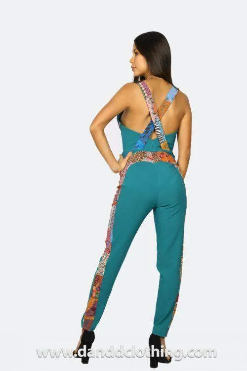 Green Sport Jumpsuit for Women