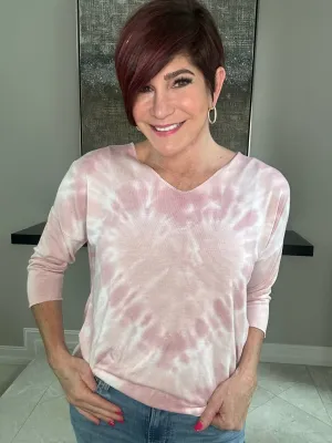 Heather Heart Tie Dye Sweater