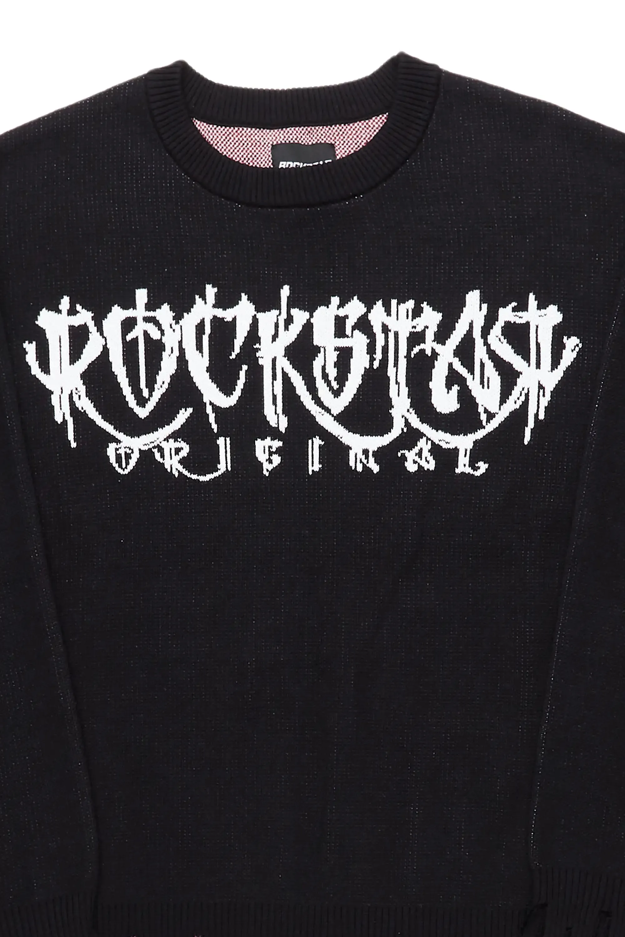 Kaleb Black Knit Sweater