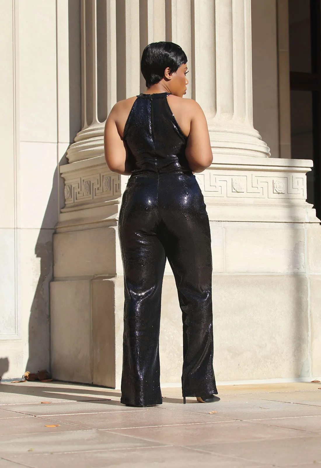 Light It Up | Sequin Wide Leg Jumpsuit