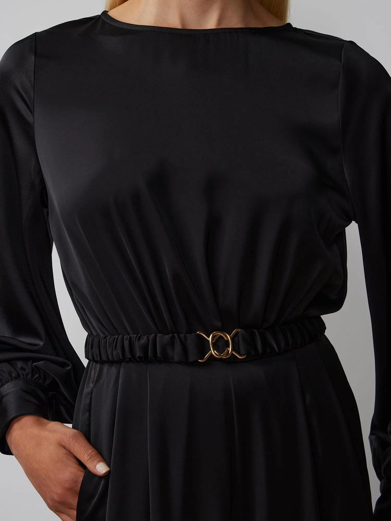 Long Sleeve Wide Leg Jumpsuit