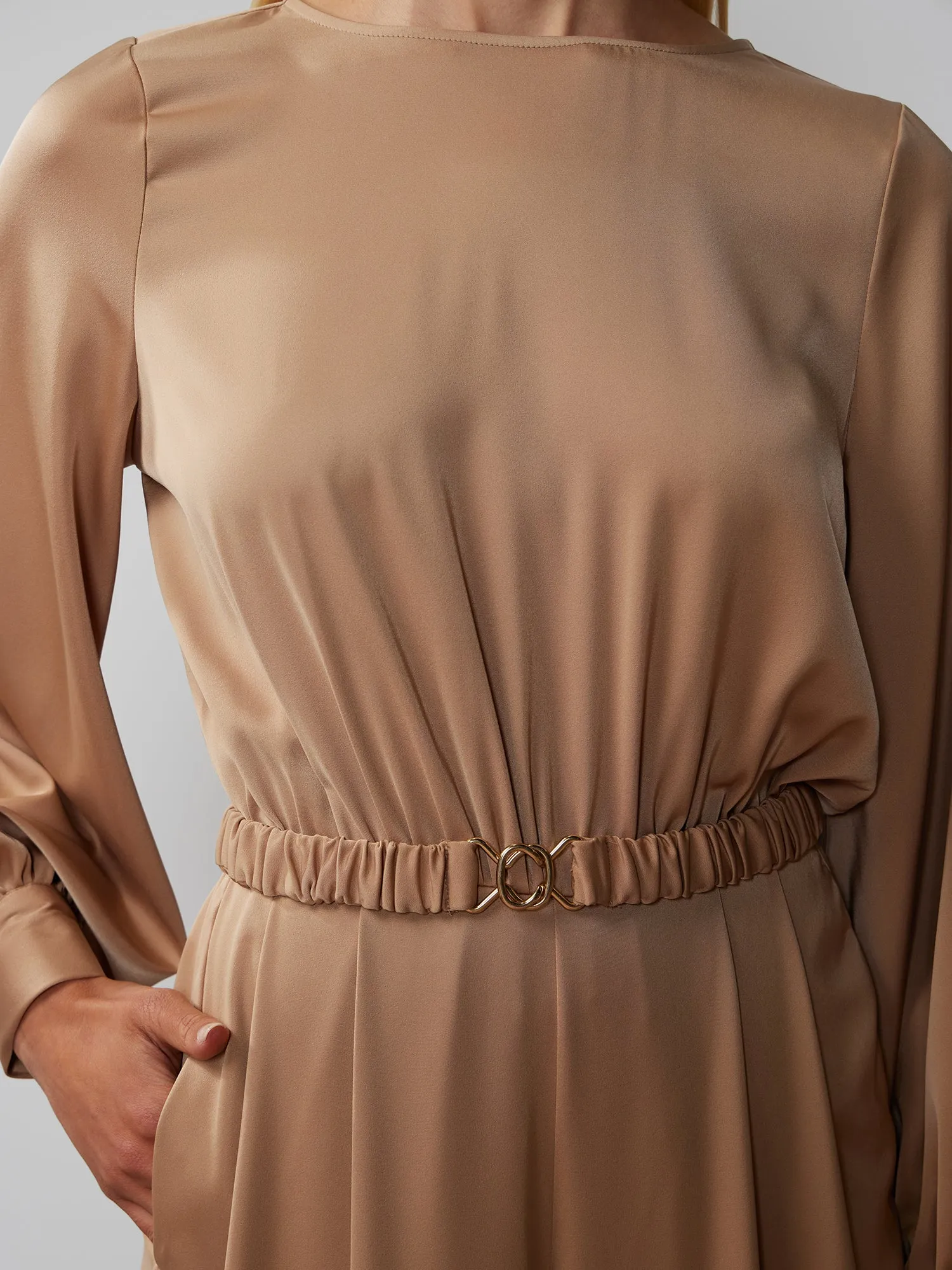 Long Sleeve Wide Leg Jumpsuit