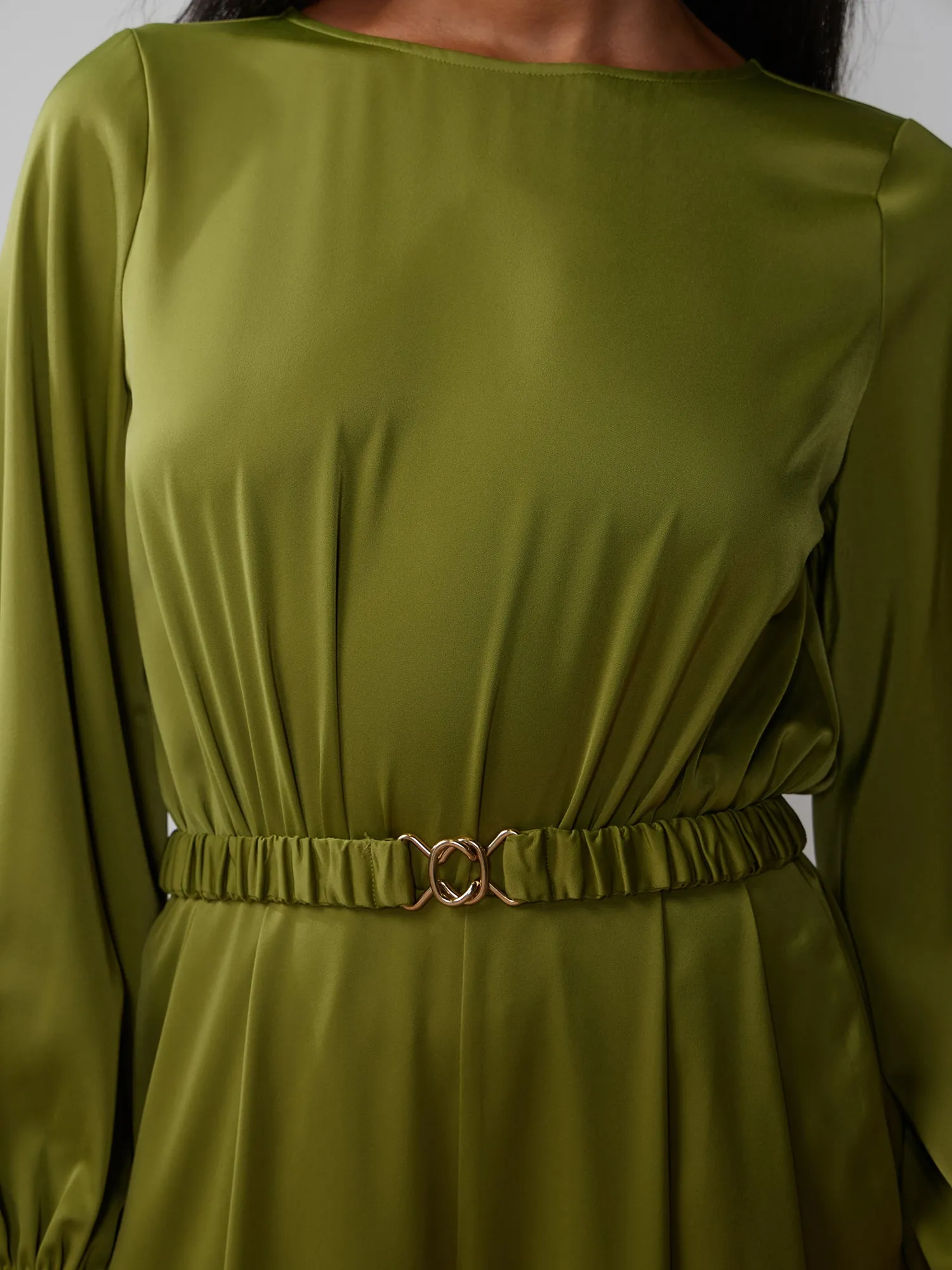 Long Sleeve Wide Leg Jumpsuit