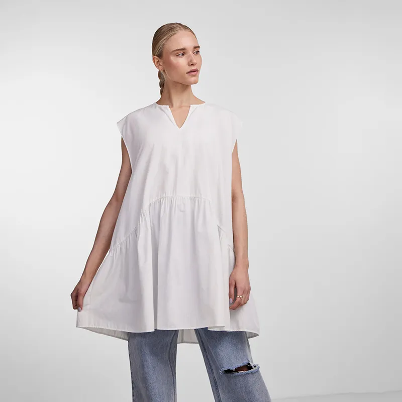Pieces Musta Short Tunic Dress