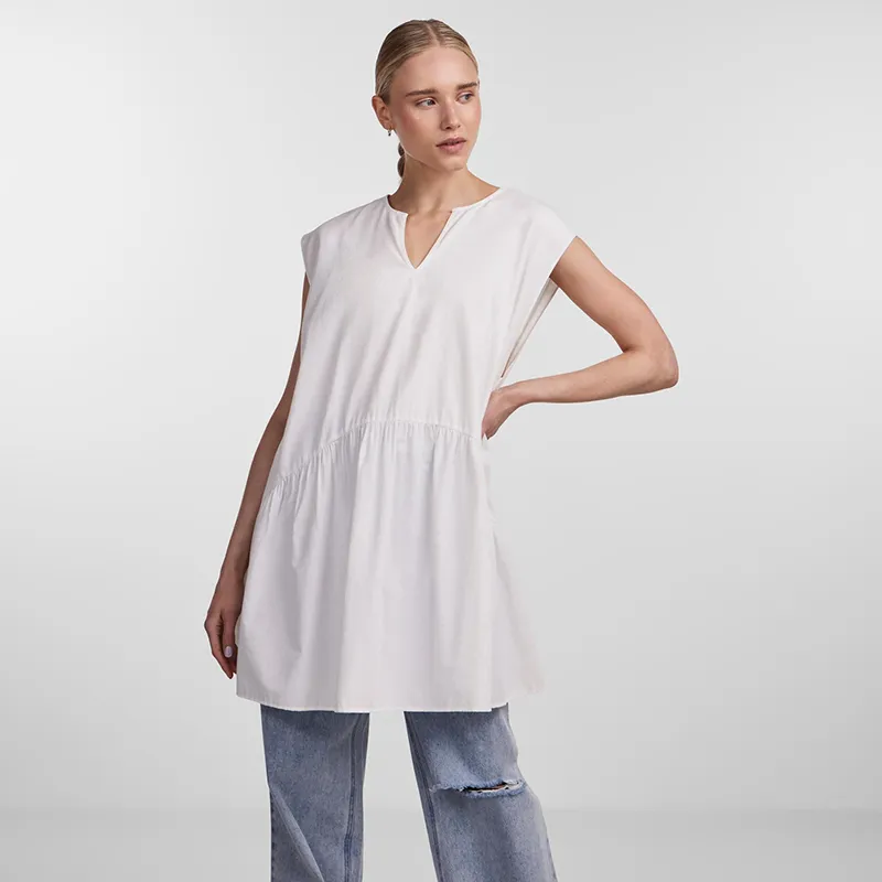 Pieces Musta Short Tunic Dress
