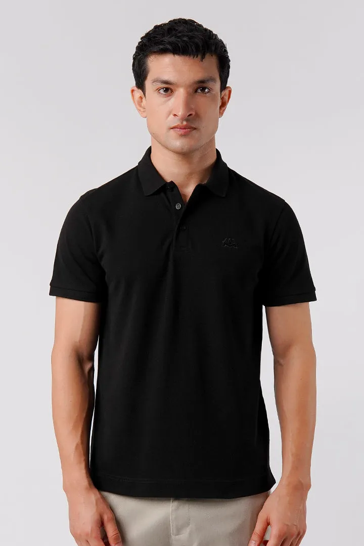 Regular Fit Polo Shirt - Black