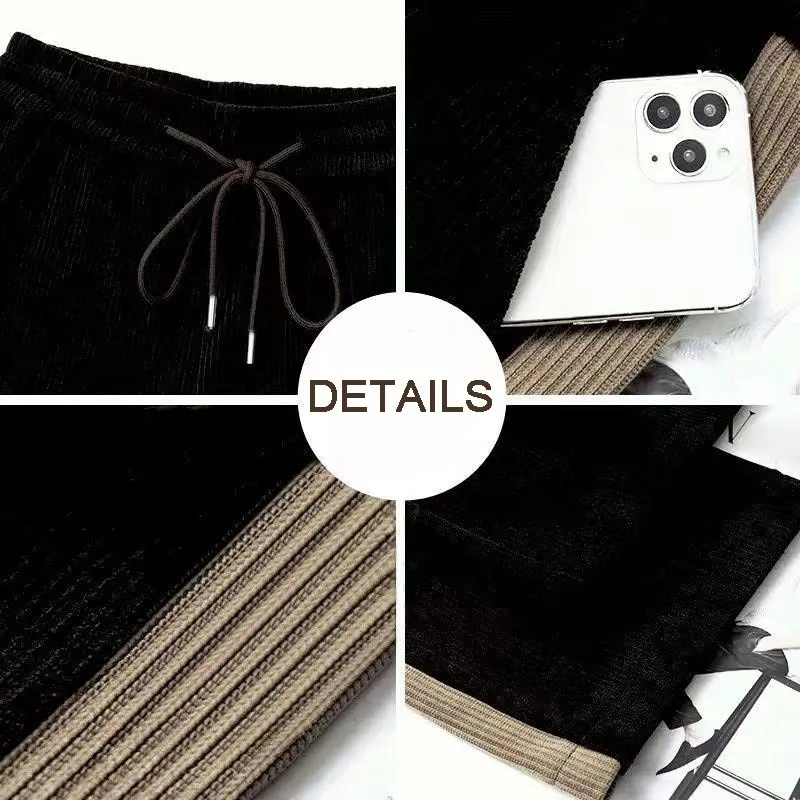 Stylish Chenille Straight-leg Pants for Women