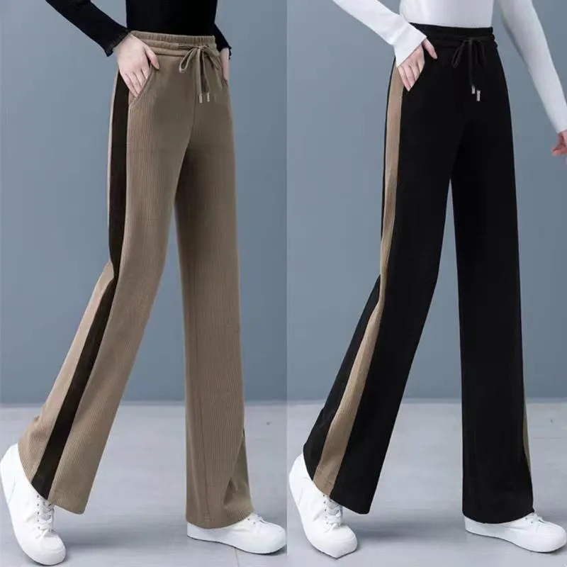 Stylish Chenille Straight-leg Pants for Women