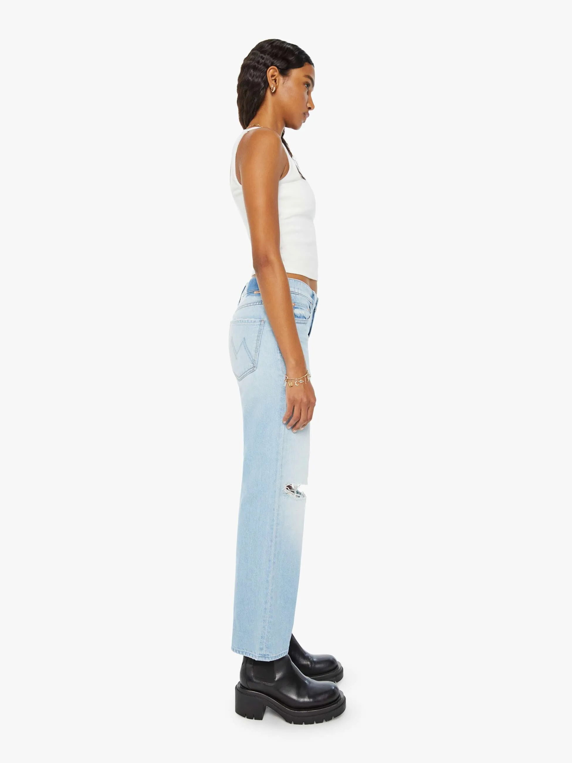 The Mid Rise Rambler Zip Flood - Ripped Off