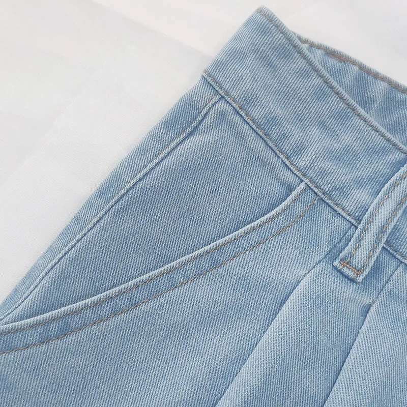 Vintage High-Waisted Wide-Leg Jeans