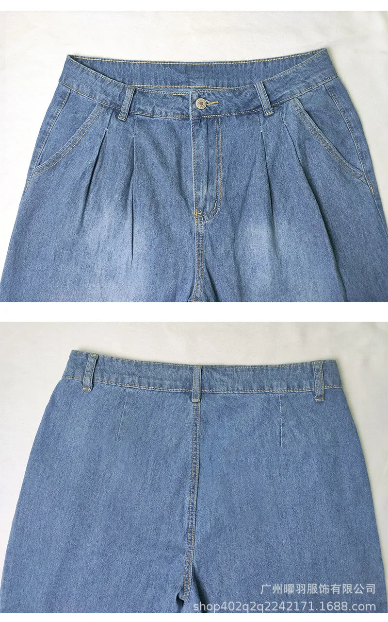 Vintage High-Waisted Wide-Leg Jeans