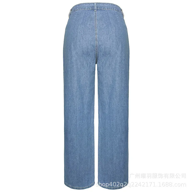 Vintage High-Waisted Wide-Leg Jeans